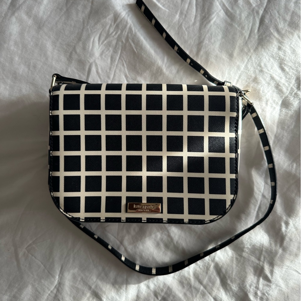 Kate Spade New York Checkered PVC Crossbody Bag